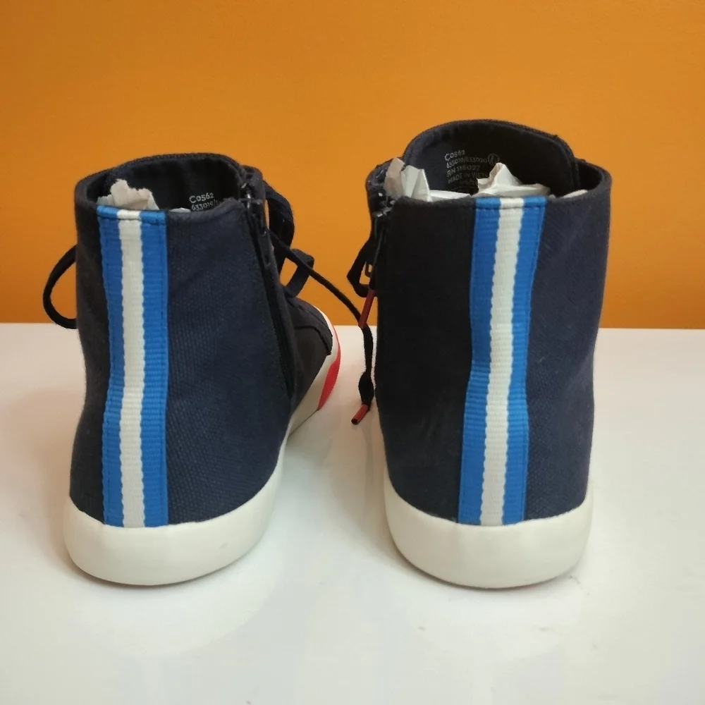 Mini Boden Dark Blue and Bright Red Kids' Sneakers Size 39